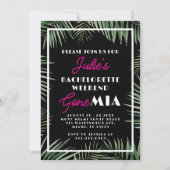 Miami Bachelorette Party Invitation Itinerary Kaart (Voorkant)