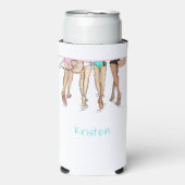 Miami Bachelorette Party Weekend Bikini Custom Seltzer Blikjeskoeler (Seltzer Voorkant)