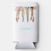 Miami Bachelorette Party Weekend Bikini Custom Seltzer Blikjeskoeler (Achterkant)