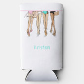 Miami Bachelorette Party Weekend Bikini Custom Seltzer Blikjeskoeler (Voorkant)