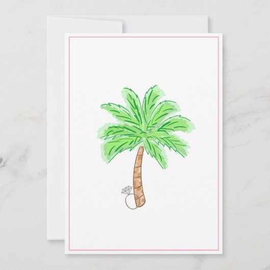 Miami Bachelorette Party Weekend Bikini Mode Kaart (Achterkant)