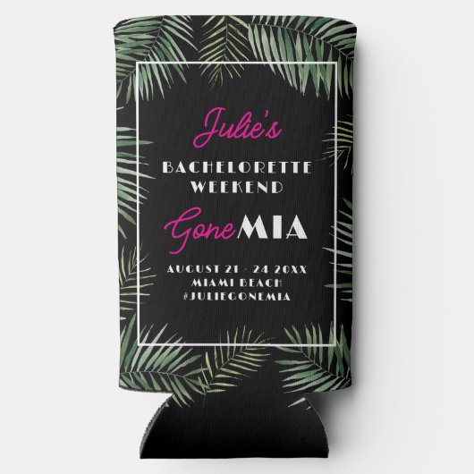 Miami Bachelorette Party Weekend Can Coolers (Achterkant)