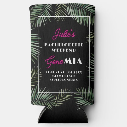 Miami Bachelorette Party Weekend Can Coolers (Voorkant)