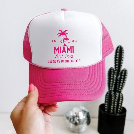 Miami Bachelorette Weekend Meisjes Trip Trucker Ho Trucker Pet