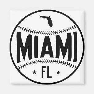 Miami Baseball Thema Magneet