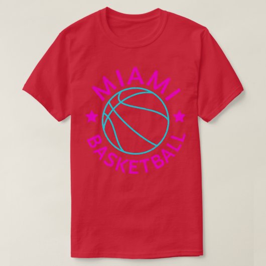 Miami Basketbalteam I T-shirt (Design voorkant)