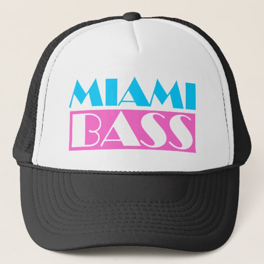 Miami Bass Retro 80's Trucker Pet (Voorkant)