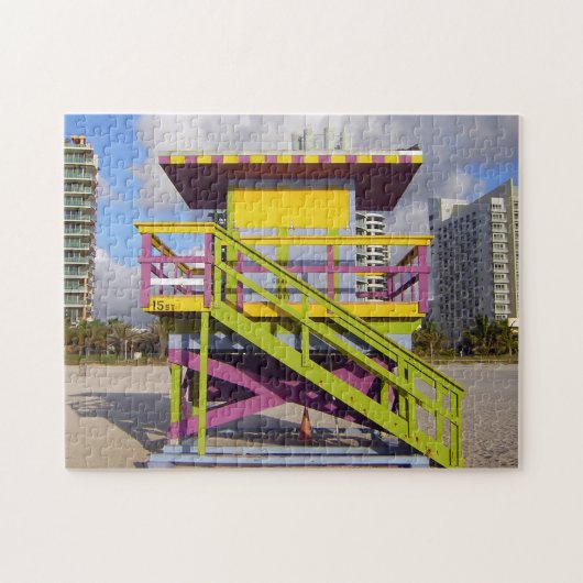 Miami Beach 15 ST Pic Puzzle Legpuzzel (Horizontaal)