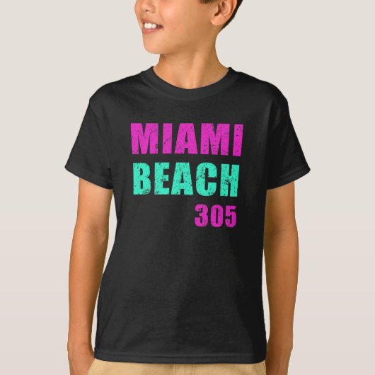 Miami Beach 305 T-shirt (Voorkant)