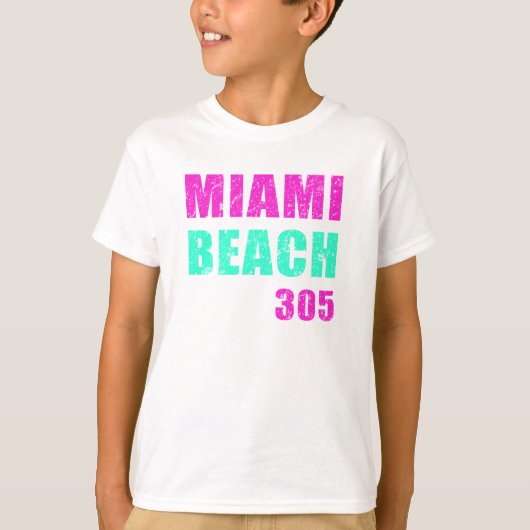 Miami Beach 305 T-shirt (Voorkant)