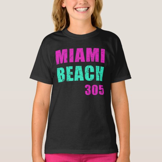 Miami Beach 305 T-shirt (Voorkant)