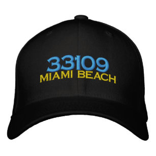 MIAMI BEACH 33109 Geborduurd Pet