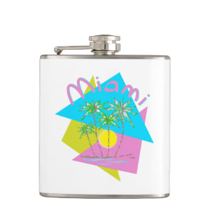 Miami Beach, Abstract Design uit Florida Heupfles