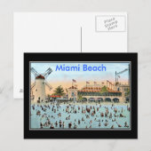 Miami Beach Antiek Briefkaart (Voorkant / Achterkant)