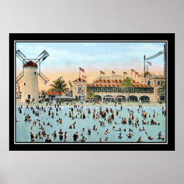 Miami Beach Antieke Print