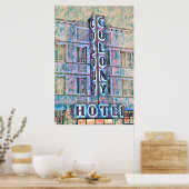 Miami Beach Art Deco Hotel Schilderij 3 Poster (Keuken)