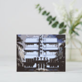 Miami Beach Art Deco Hotels in de ochtend Briefkaart (Staand voorkant)