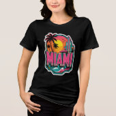 Miami Beach Babe Meisjes T-shirt (Voorkant)