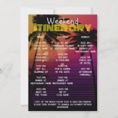 Miami Beach Bachelorette Weekend Itinerary Kaart (Achterkant)