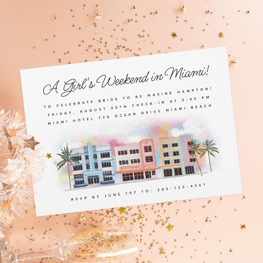 Miami Beach Bachelorette Weekend Kaart