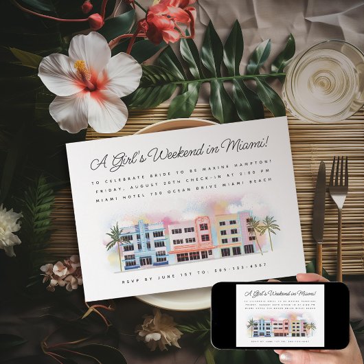 Miami Beach Bachelorette Weekend Kaart