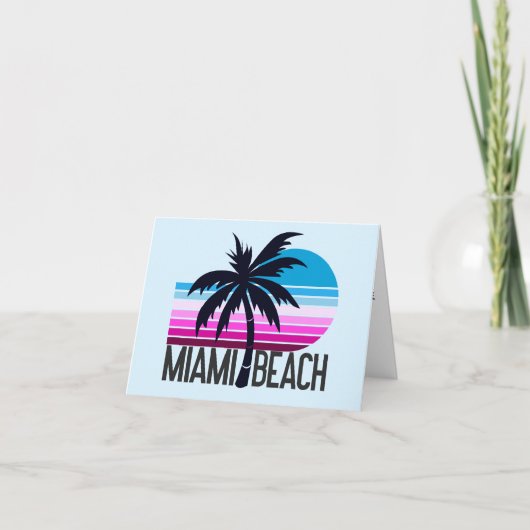 Miami Beach Bedankkaart (Voorkant)