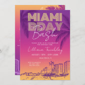 Miami Beach Birthday Weekend Itinerary Kaart (Voorkant / Achterkant)