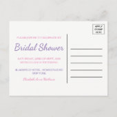 Miami Beach Bridal Shower Uitnodiging Briefkaart (Achterkant)