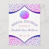 Miami Beach Bridal Shower Uitnodiging Briefkaart (Voorkant)
