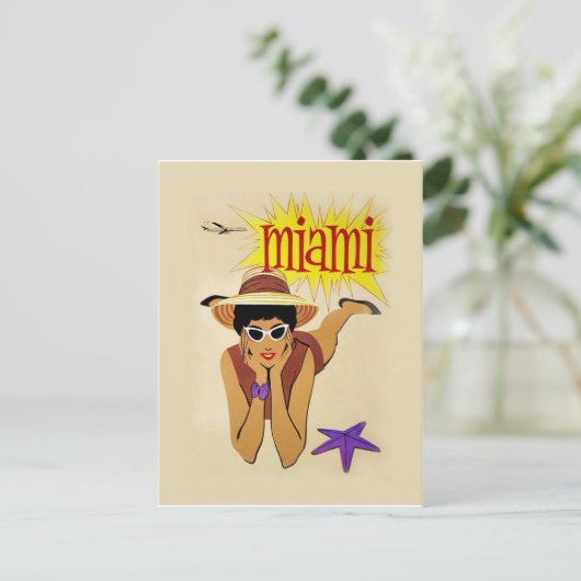  Miami Beach Briefkaart (Staand voorkant)