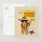  Miami Beach Briefkaart (Voorkant / Achterkant)