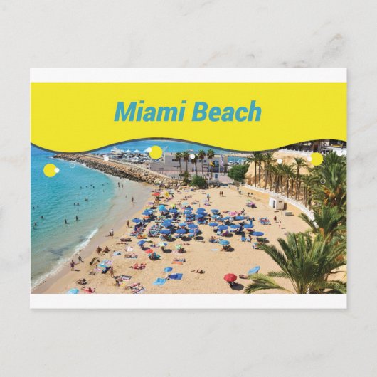 Miami Beach Briefkaart (Voorkant)