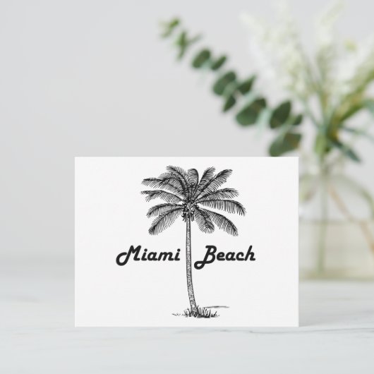 Miami Beach Briefkaart (Staand voorkant)