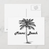 Miami Beach Briefkaart (Voorkant / Achterkant)