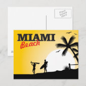 Miami Beach Briefkaart (Voorkant / Achterkant)