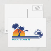 Miami Beach Briefkaart (Voorkant / Achterkant)