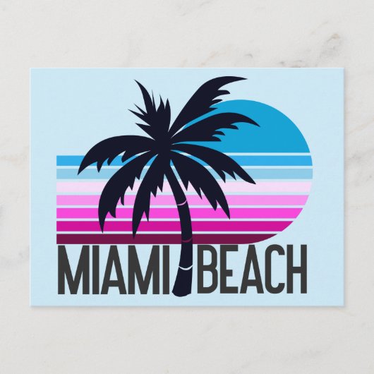 Miami Beach Briefkaart (Voorkant)