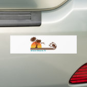 Miami Beach Bumpersticker (Op auto)