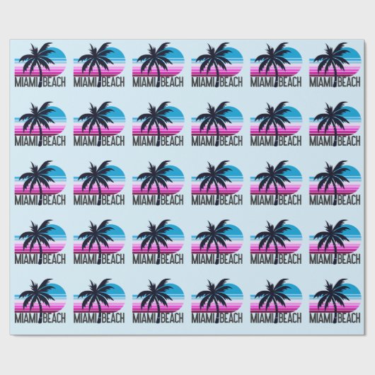 Miami Beach Cadeaupapier (Vlak)