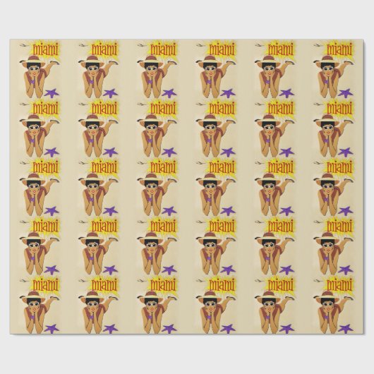  Miami Beach Cadeaupapier (Vlak)
