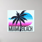 Miami Beach Canvas Afdruk (Voorkant)