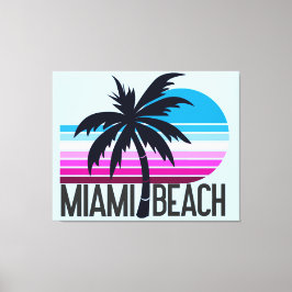 Miami Beach Canvas Afdruk