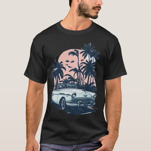MIAMI beach Cars 2 T-shirt (Voorkant)