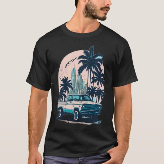 MIAMI beach Cars 6 T-shirt (Voorkant)