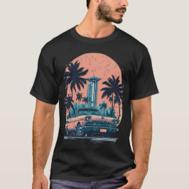MIAMI beach Cars 9 T-shirt