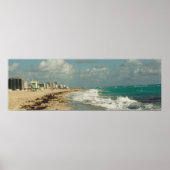 Miami Beach Coast Panorama Poster (Voorkant)