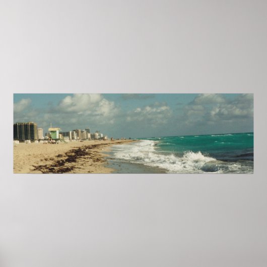 Miami Beach Coast Panorama Poster (Voorkant)
