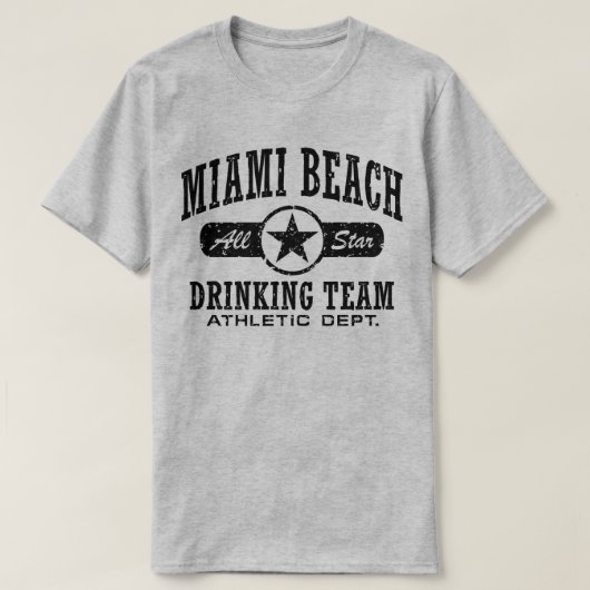 Miami Beach Drink team T-shirt (Design voorkant)
