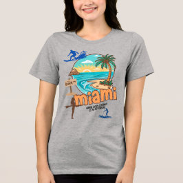 Miami Beach | Every Journey Is an Adventure Tee Tri-Blend Shirt