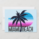 Miami Beach Feestdagenkaart (Voorkant)